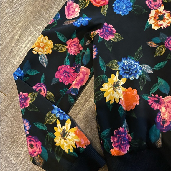 Ambar Floral Bomber Jacket Size XS Lined with Pockets - Picture 6 of 8